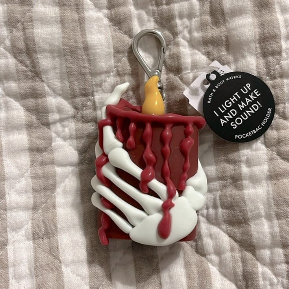 SKELETON CANDLE HAND Pocketbac Holder